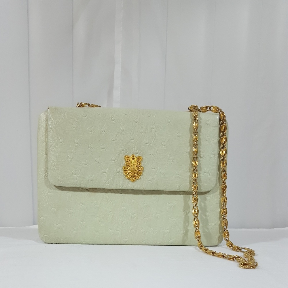 Vintage mint green envelope purse